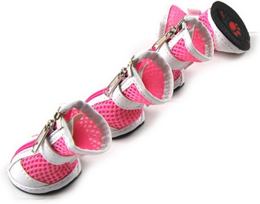Zunea Small Dog Shoes for Hot Pavement, Breathable Mesh Summer Puppy Boots