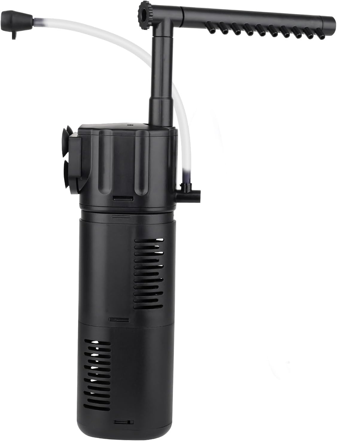 hygger Aquarium Internal Filter, Flow Rate Adjustable 4 in 1 Submersible Fish Tank Filter with Aeration System,Filtration/Oxygenation/Waveker/Circulation (for 5-15 Gallon Tank)