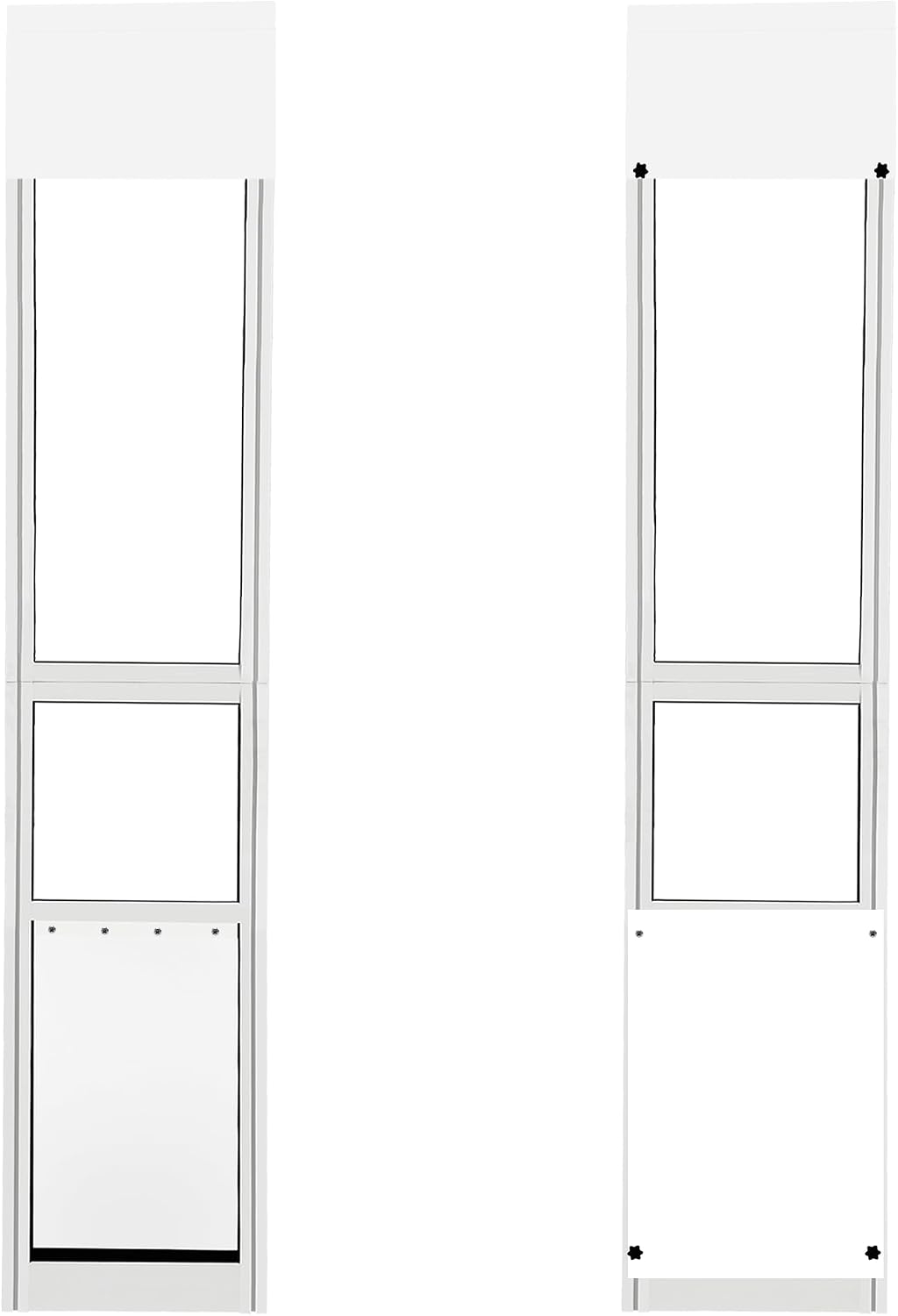 XL Dog Door for Sliding Glass Doors,91.73"-97.64" Adjustable Height