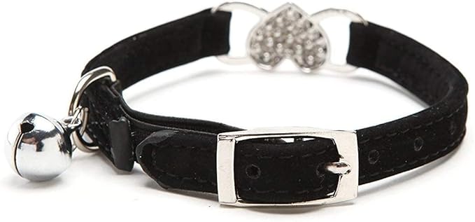 CHUKCHI Pink Soft Velvet Safe Cat Adjustable Collar - Image 3