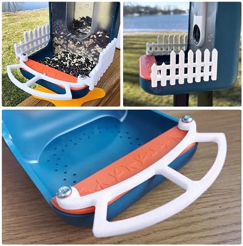 Bird Feeder Perch Extension Set, Fits Side Fence & DIY Add-Ons