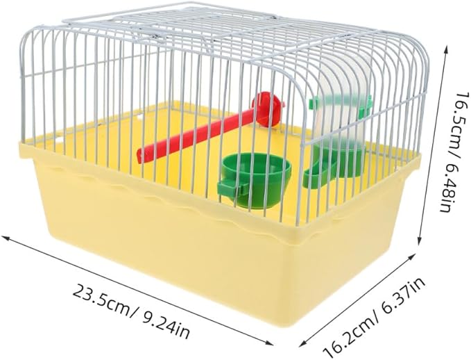 Portable Bird Cage with Waterer Food Box and Perch Lightweight Spacious Travel - Image 3