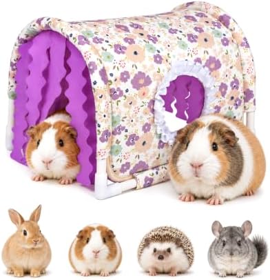ZANTIE Guinea Pig Hideout Tunnel-Bottomess Small Animal Hide Tunnel