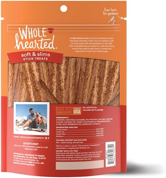 WholeHearted by Petco Grain Free Soft and Chewy Chicken Recipe Dog Stick Treats 16 oz