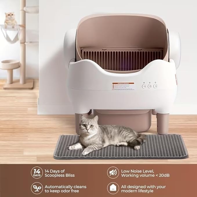 APP-Controlled Self Cleaning Litter Box, Automatic & Hands-Free Cat Litter Box - Image 7