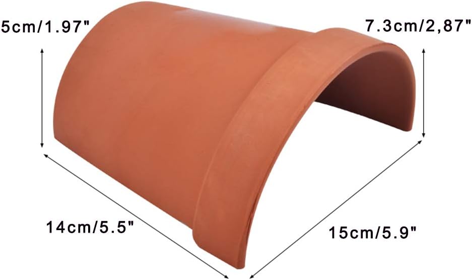 Reptile Habitat Décor Hideouts Basking Platform for Aquatic Turtles Critter Cavern Log Hideaway for Tortoise Frog Aquarium Fish Lizard Bearded Dragon Hides and Caves