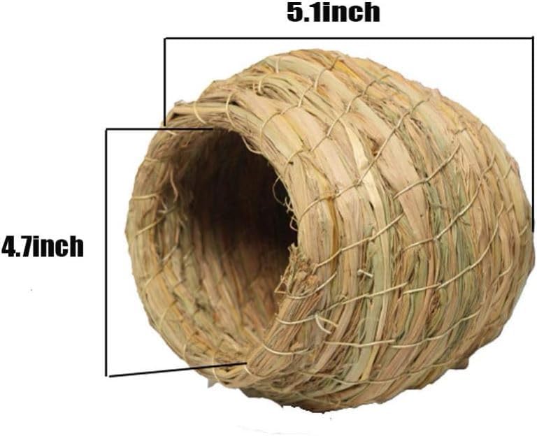Hamiledyi Bird Nest Grass Bird Hut Outdoor Hanging Birdhouse Canary Nest