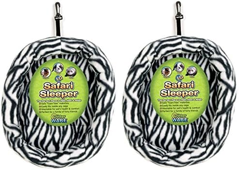 (2 Pack) Ware Manufacturing Fuzz-E-Bed Safari Sleepers, Large, Colors May Vary