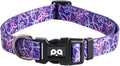 QQPETS Adjustable Soft Dog Collar: Print Flower Pink Multicolor Cute Patterns by QQPETS