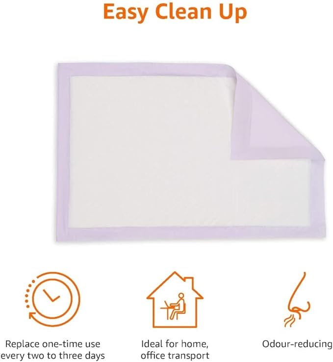 Amazon Basics Cat Pee Pads, Odor Control, Super Absorbent, Disposable, - Image 3