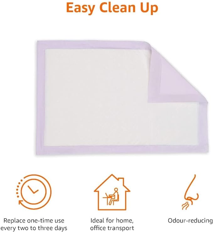 Amazon Basics Cat Pee Pads, Super Absorbent, Odor Control, Universal Fit - Image 3
