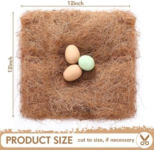 Yerliker Chicken Nesting Box Pads Laying Hen Chicken Coop Bedding,6 Pack