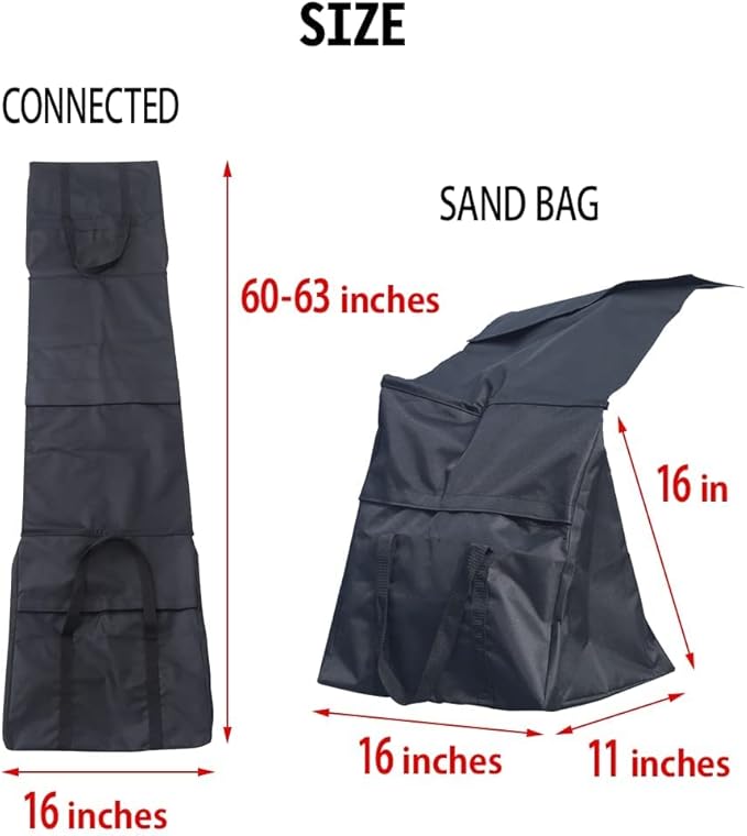 Japard 2 Pack Dog Agility Equipment, Tunnel Sandbags, Hold One End, Holding - Image 6
