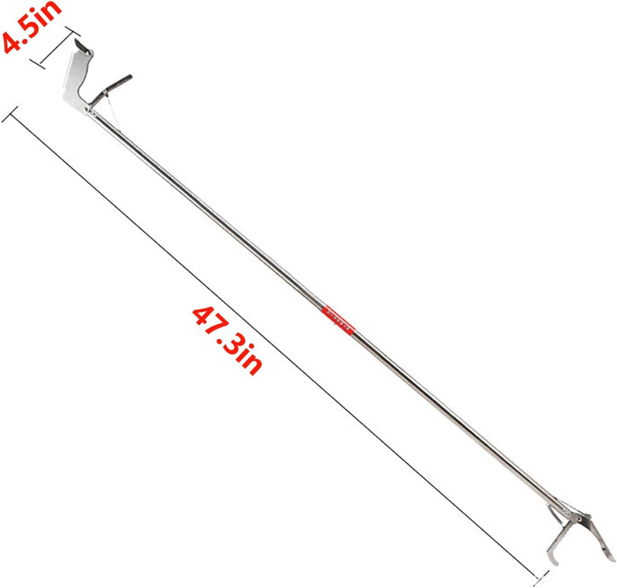 weilaike 47.3" Snake Grabber Tool, Collapsible 2 Sections Snake Stick, Snake Tongs Only 24 in After Folding, Can Also Be Used as Reptile Tongs and Snake Hook