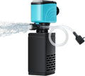 DaToo Aquarium Filter 35-75 Gallon Fish Tank Filter 400GPH Powerful Pump for Aquariums Adjustable Air Flow Submersible Internal Aquarium Filters for Pond Wavemaker Air Supply Freshwater and Saltwater