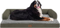 Large Dog Bed Orthopedic Washable: Orthopedic Dark Green Dog beds by Mekiy