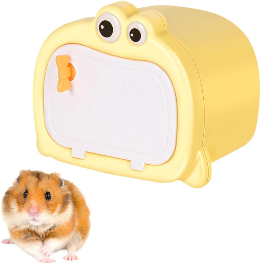 Hamster Hideout, Magnetic Mount Small Animals House with Transparent Window, Waterproof Guinea Pig Hideout for Hamsters Hedgehogs Chinchillas Ferrets