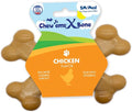 Chew’EMS X Bone Dog Chew Toy for Aggressive Chewers – Long-Lasting Chicken by Chewems