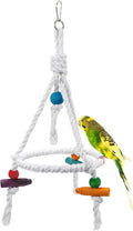 Litewoo Bird Parrot Cotton Swing Round Perch Stand by Litewoo