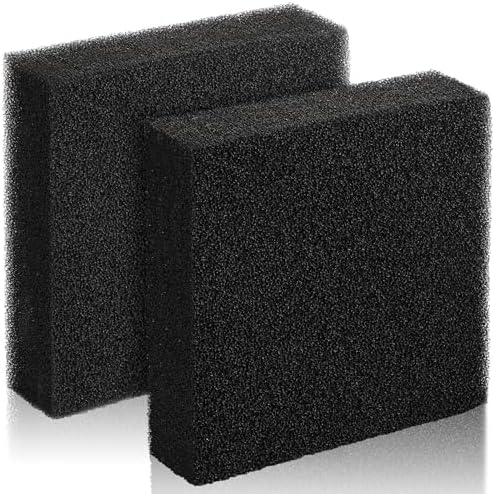 2 Pcs 10"x10"x2" Aquarium Bio Sponge Filter Pad Filter Media
