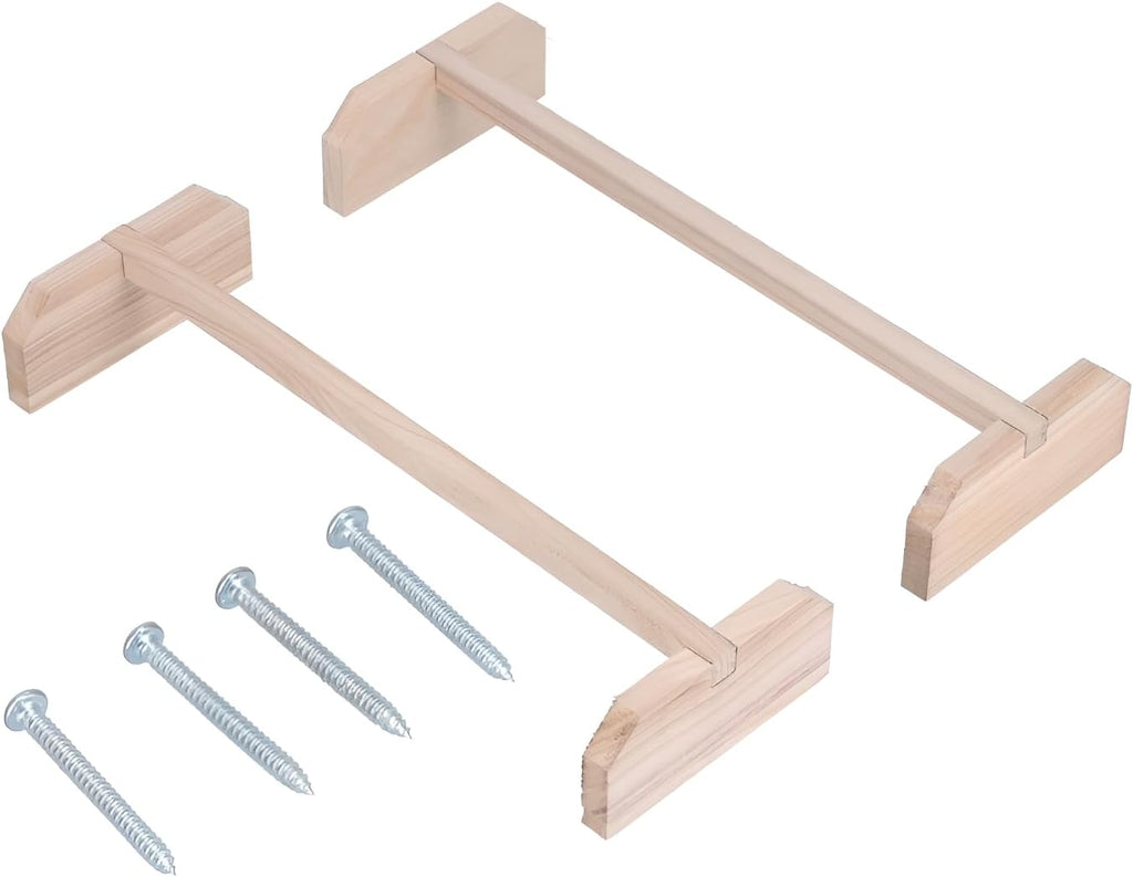 Wooden Chicken Roosting Bar, 2 Sets