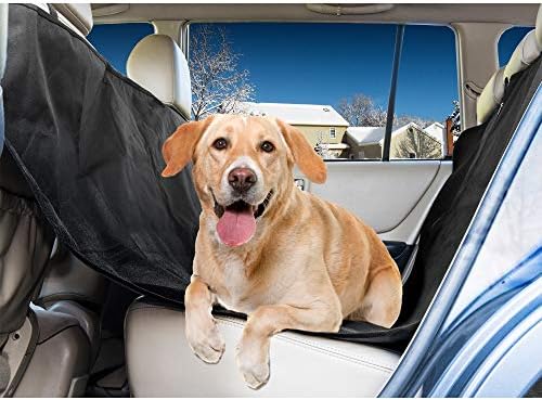 Furhaven Universal Water-Resistant Polycanvas Hammock-Style Backseat & Cargo Area Protector - Black, One Size