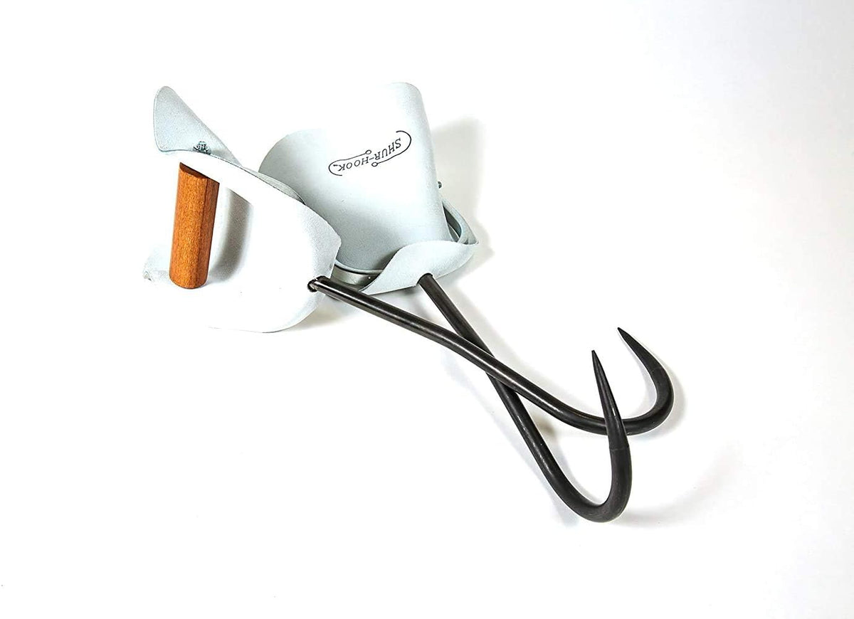 The Ultimate Hay Hook, Set of 2 Hay Hooks with Leather Guards