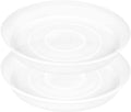 2 Pack of 14 inch Plant Saucer, 1.7" Depth Tray, Large Deep Garden Plastic by Bleuhome