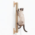 Wall Mounted Cat Scratcher 34'' Jute Cat Scratching Post Tree Kitten Sturdy Climbing for Indoor Cats Vertical Tall wall mounth Fiber cat Scratch Posts Tower cat Climbing wall Systems (M)
