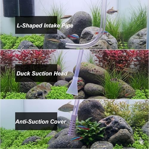 AREPK Aquarium Siphon Vacuum and Water Changer Kit for Small Fish Tanks