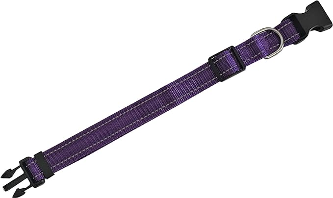 Adjustable Nylon Dog Collar, Reflective Collar 1 Inch 3/4 Inch 5/8 Inch Wide - Image 3