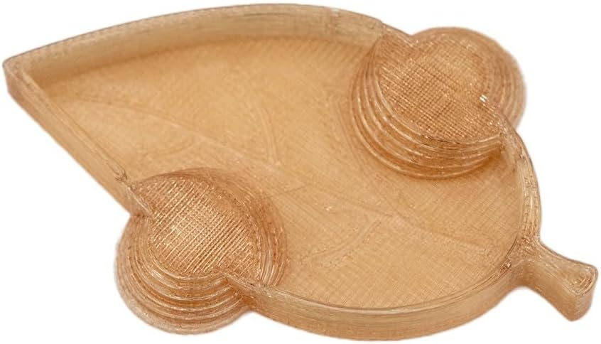 Isopod Leaf Feeding Dish Nature Inspired for Insects & Small Animals (Pack of 3) (Translucent Olive, Standard)