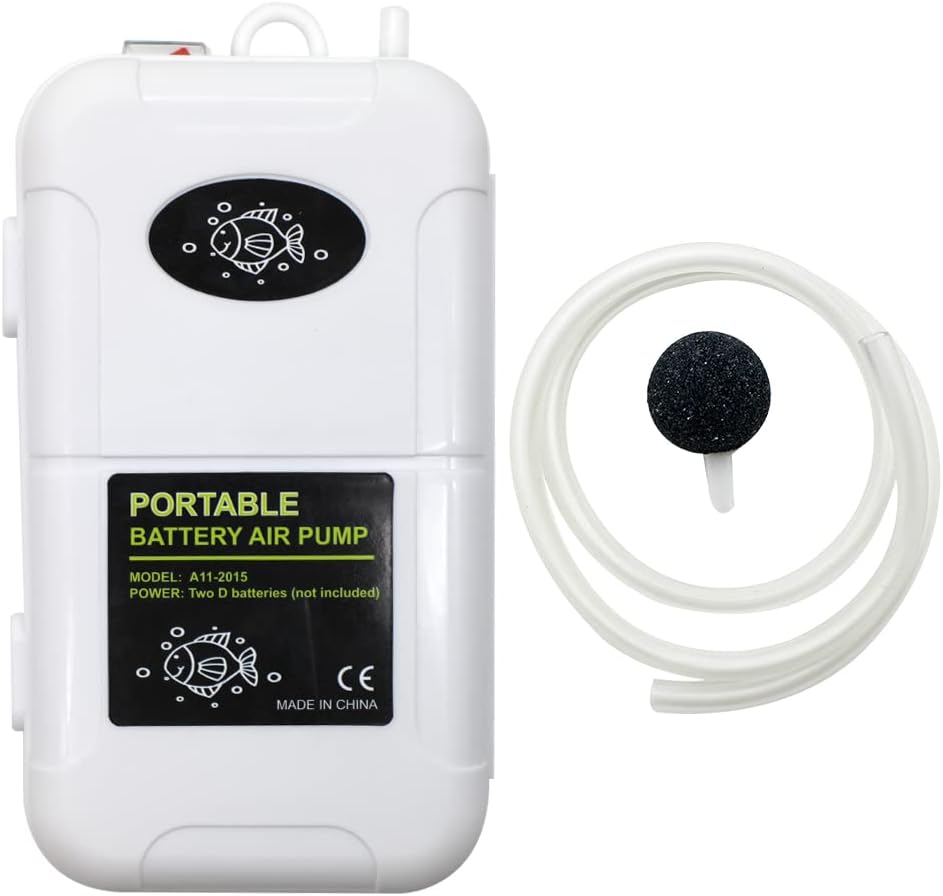 Battery Powered Fish Aerator for 6-Gallon Bucket