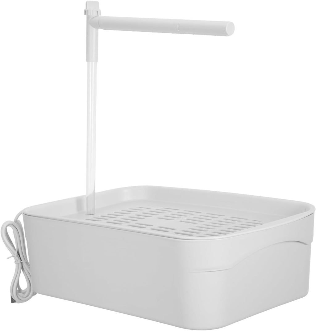 DECHOUS Automatic Bird Shower with Running Water Parrot Bath for Cage Ultra-Quiet Bird Bath Tub for Parakeets Lovebirds and Cockatiels Indoor 12.32 X 8.14 X 3.81 in