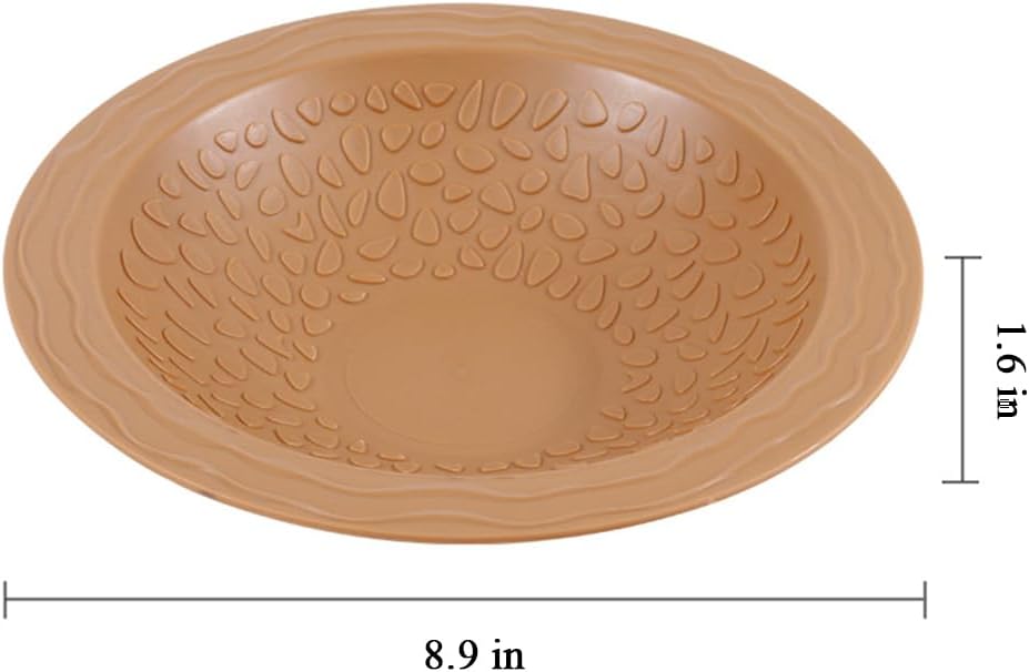 Turtle Bathing Pool Small, Resin Water Dish Feeding Bowl with Gentle Slope
