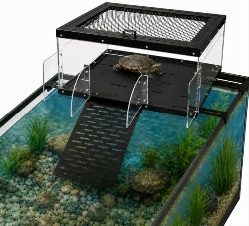 Extra Large Turtle Basking Platform with Ramp for Aquatic Turtle Above Tank