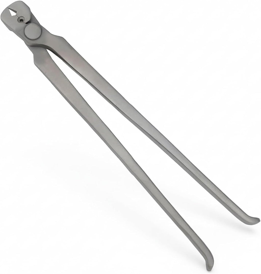 Precision Premium Quality 12” Horse Nail Puller | Chrome Vanadium Farrier Tool | Ergonomic Handle for Hoof Nail Extraction