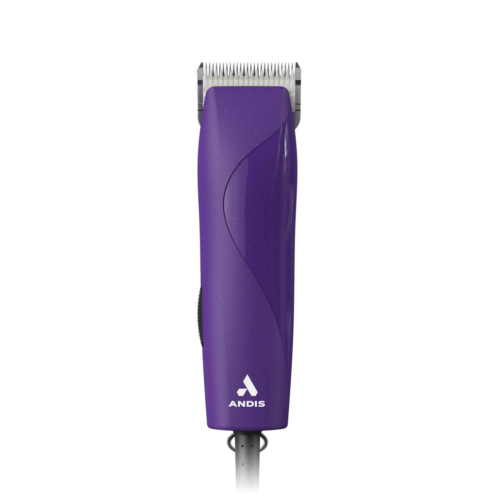 Andis 24820 EasyClip 7-Piece Detachable Ceramic Blade Clipper Kit, Purple