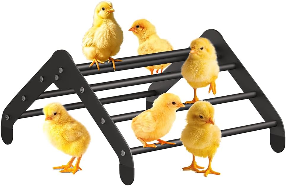 Koutemie Adjustable Chicken Perch for Coop, Large