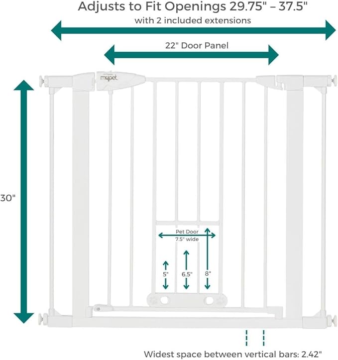 MYPET North States Wide Walk Thru EasyPass Pet Gate - Image 4
