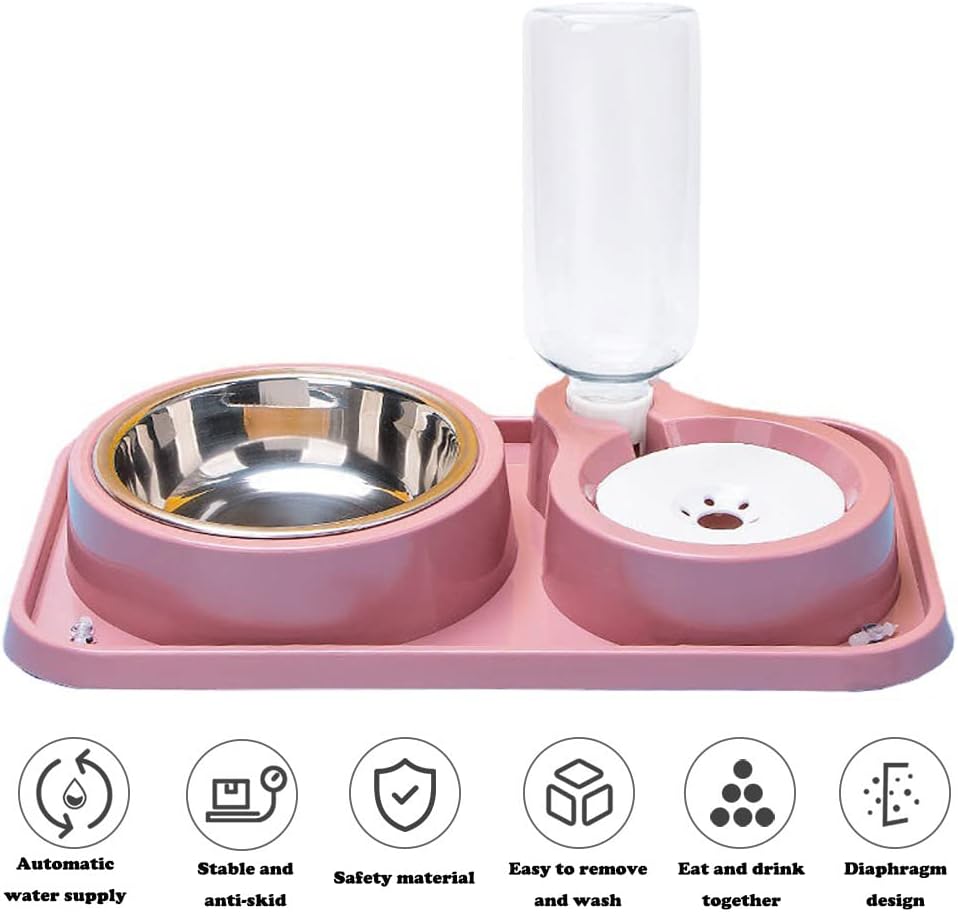 Love Dream Double Dog Cat Bowls