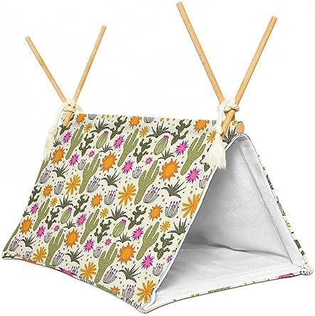 Bearded Dragon Reptile Sleeping Bed Tent Hide Tank Decor Accessories Habitat Shelter for Lizard Bearded Dragon Leopard Gecko (Cactus 1)