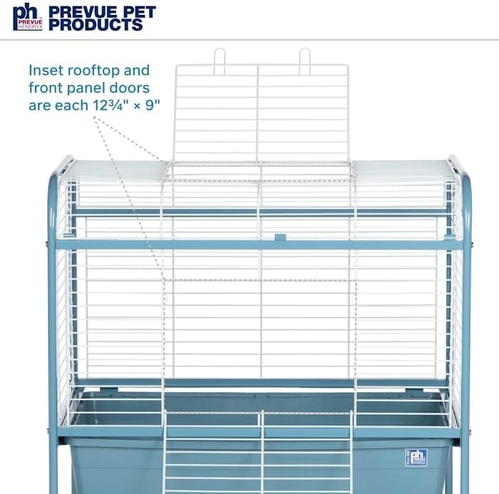 Prevue Pet Products Small Animal Home with Rolling Stand - Blue