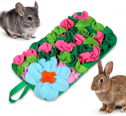 Rabbit Foraging Mat, Interactive Snuffle Mat for Rabbits