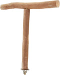 Asixxsix Wood Bird Perch, T Shaped Birdcage Stand Wooden Parrot Perch Stand by Asixxsix