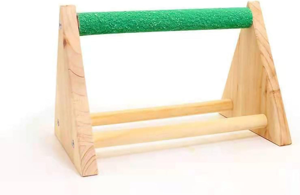 Wood Bird Play Stand for Small Parrots & Parakeets