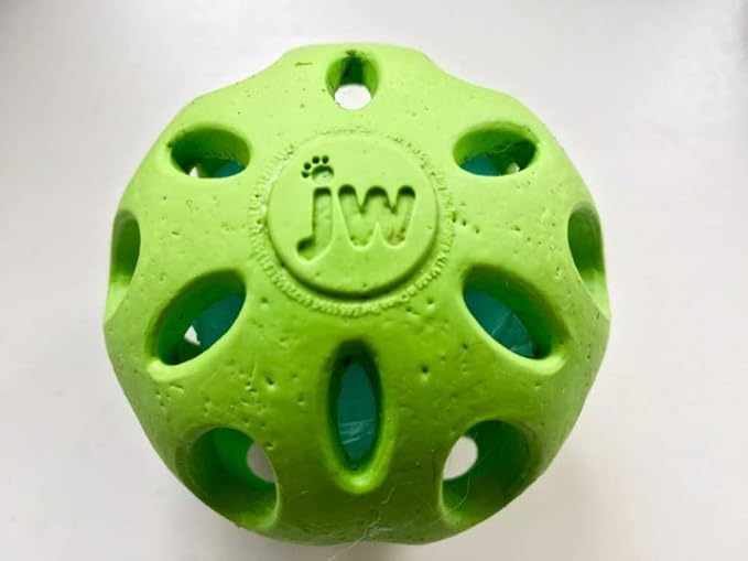 JW Pet Crackle Heads Crackle Ball Crunchy Noise Chew Fetch Toy - Image 5