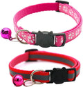 2 Pack Cat Collars Quick Release Reflective Kitten Collar by Unknown
