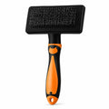 Self-Cleaning Slicker Brush for Dogs & Cats, Extra-Long Pins for Long & Short Hair, Large Grooming Brush for Deshedding, Detangling & Undercoat Removal, Orange