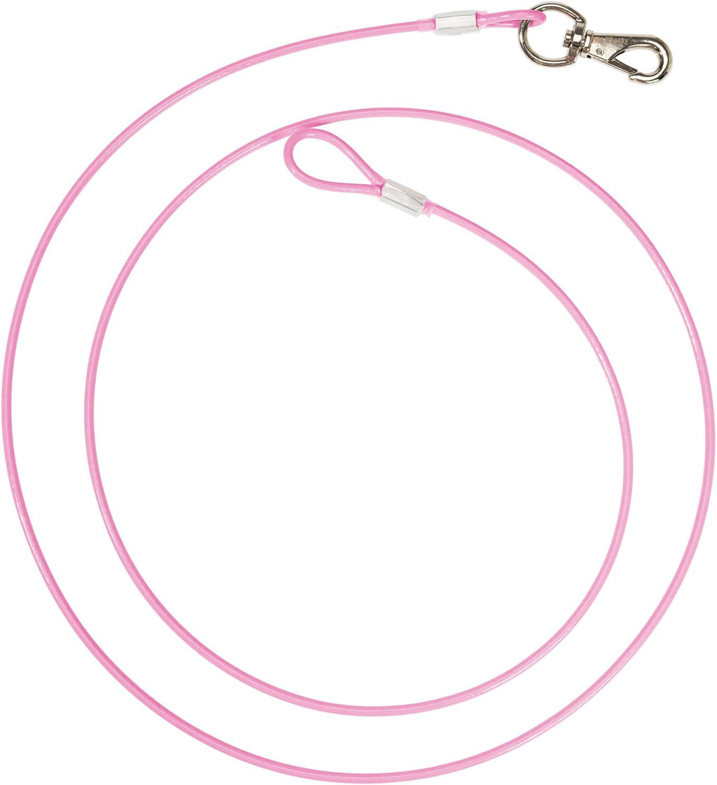 Training Tie Down, 4/6ft Short Tether Cable for Dogs - Short Anti-Chew Puppy Lead for Teething, Potty Training, and Indoor Housetraining (6FT)